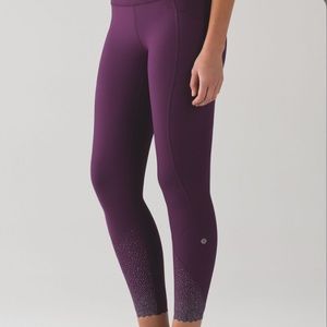 Lululemon purple reflective 7/8th leggings